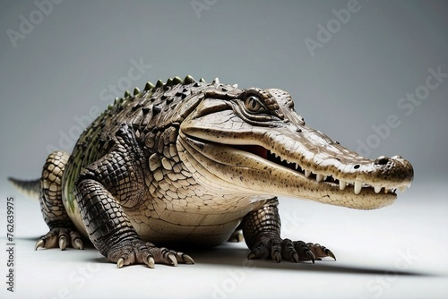 grande reptil cocodrilo aislado photo