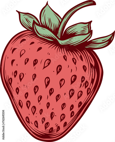 strawberry clipart desing illustration photo