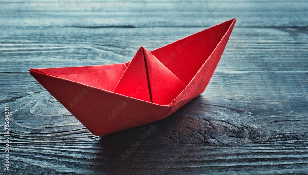origami red boat