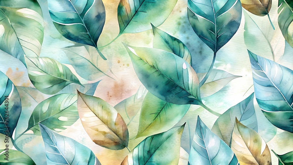 Watercolor foliage harmony