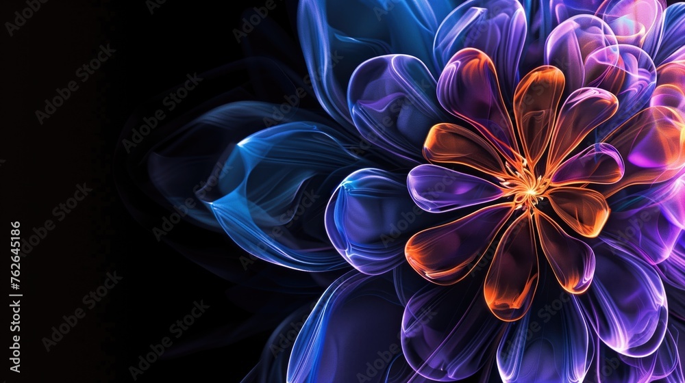 fractal flower, black background, deep colors, dark atmosphere, macro photography, close-up, empty space for text fractal flower, black background, deep colors, dark atmosphere, macro photography, close-up, empty space for text