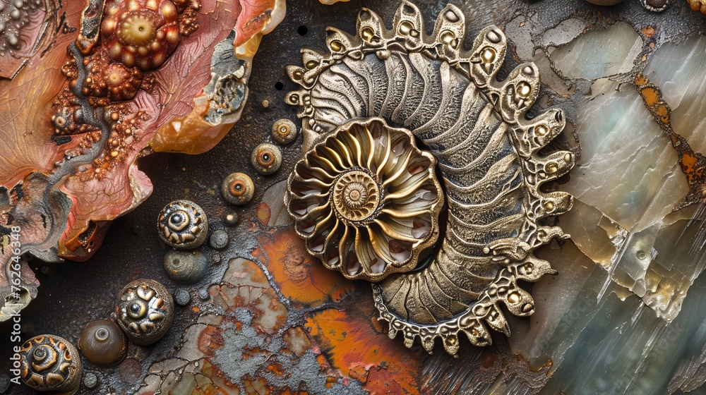 fossils shells background. fossils shells background.