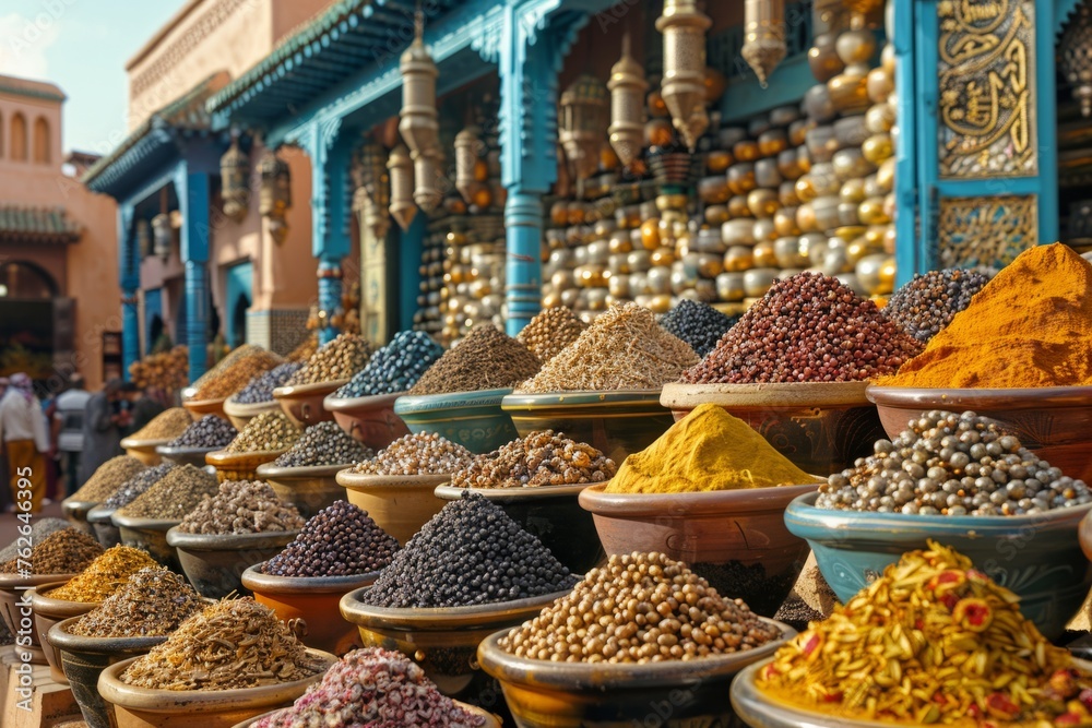 Colorful Spice Market Street Awakens the Senses with Exotic Aromas