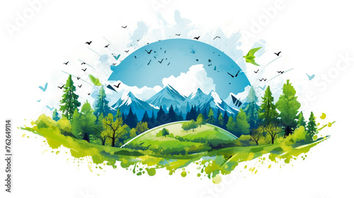 Amazing and Classy Earth Logo Earth Background 