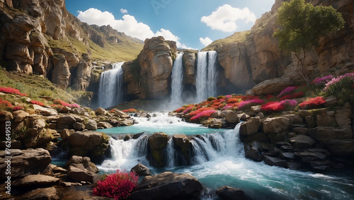 water fall with in beautiful look for wallpapers