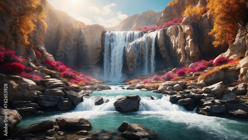 water fall with in beautiful look for wallpapers