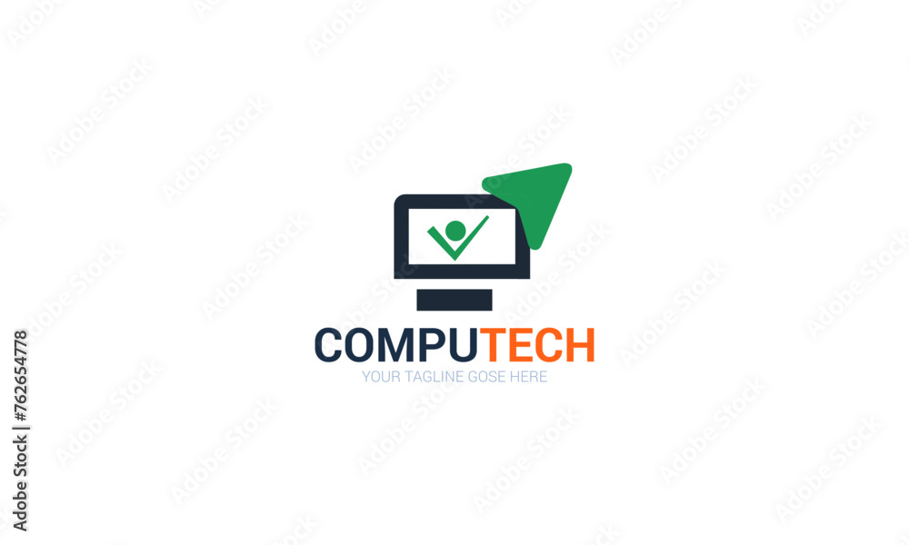 Design with Unique and Simple Desktop Image Vector Isolated on White Background. Design with Unique and Simple Desktop Image Vector Isolated on White Background.
