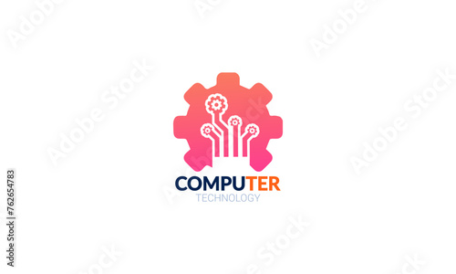 Design with Unique and Simple Desktop Image Vector Isolated on White Background. 