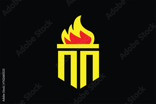 letter m logo, fire logo, letter m and fire, building logo, real estate logo, logomark, brandmark, icon