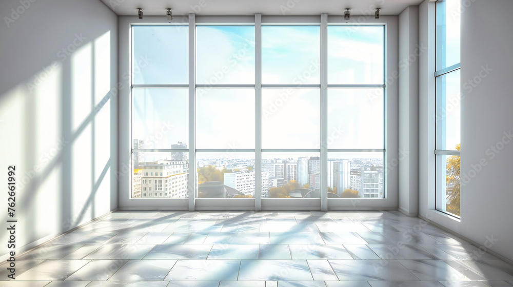 Modern and spacious interior design, emphasizing architectural beauty and clean lines in a contemporary setting Modern and spacious interior design, emphasizing architectural beauty and clean lines in a contemporary setting