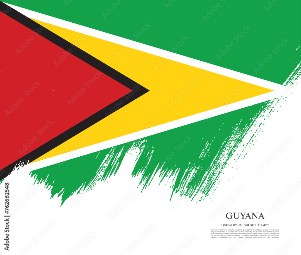 Flag of Guyana vector illustration Flag of Guyana vector illustration