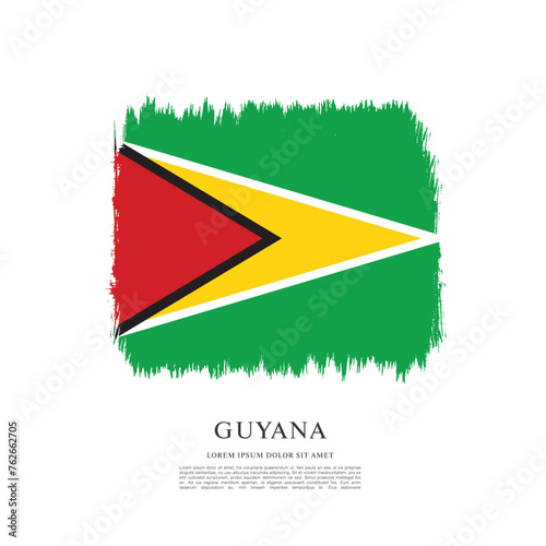 Flag of Guyana vector illustration