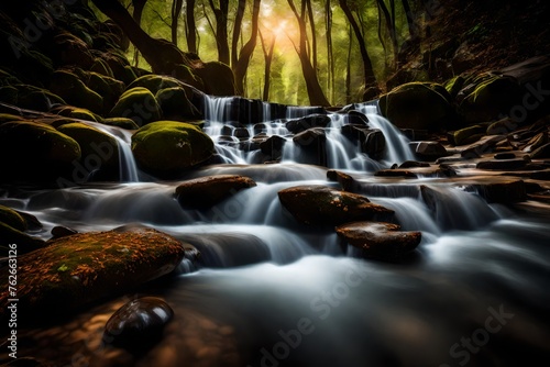 waterfall in the forest © Momina