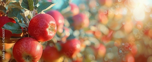 Red Apples Hanging From a Tree © ArtCookStudio