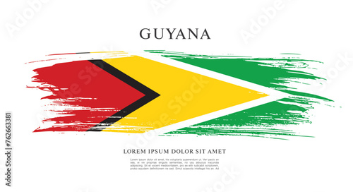 Flag of Guyana vector illustration