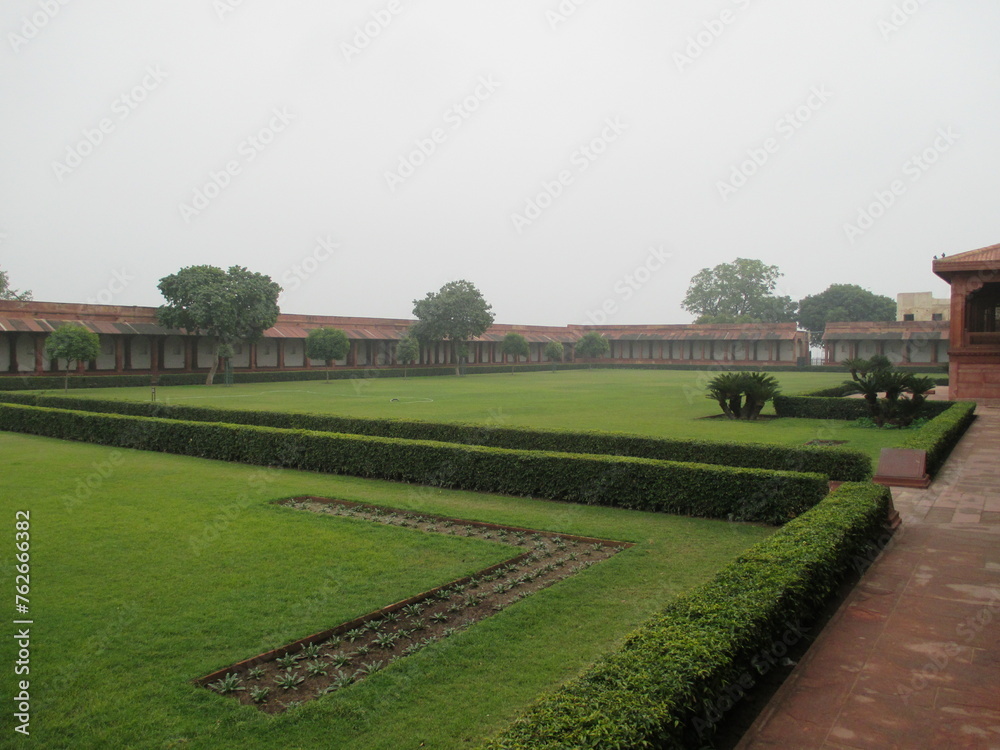Garden in Agra Fort, India