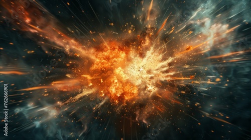 Dynamic abstract background capturing the essence of an explosion, perfect for conveying excitement and energy.