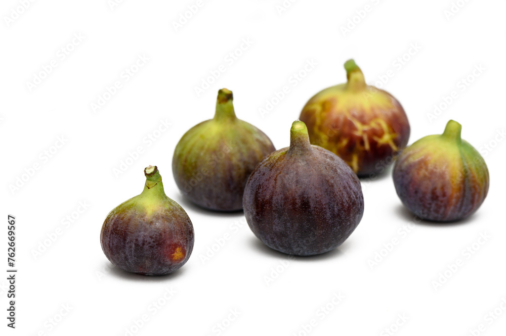 Isolated figs. One and a half fresh fig fruits isolated on white background 1 Isolated figs. One and a half fresh fig fruits isolated on white background 1