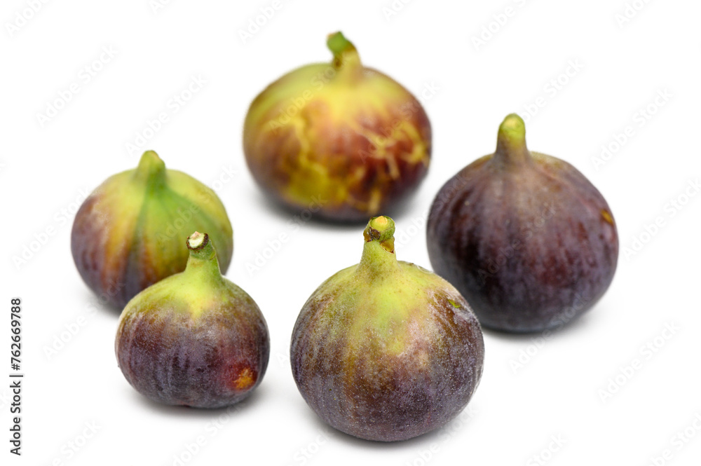 Isolated figs. One and a half fresh fig fruits isolated on white background 2 Isolated figs. One and a half fresh fig fruits isolated on white background 2