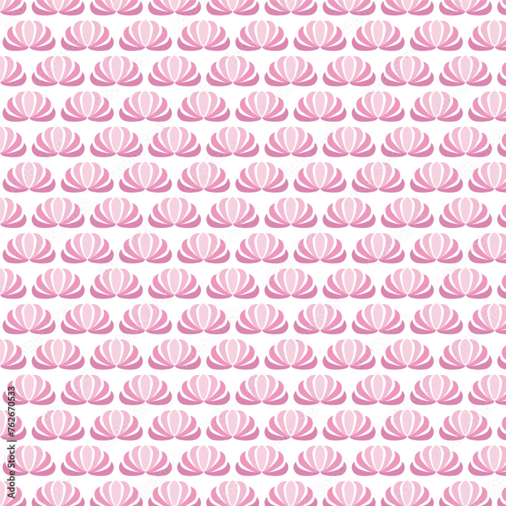 Pink floral seamless pattern vector illustration