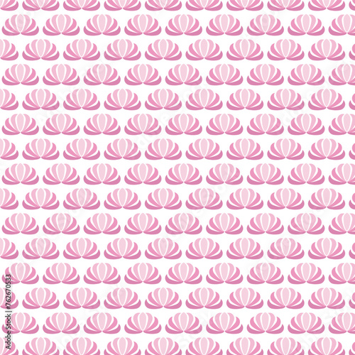 Pink floral seamless pattern vector illustration