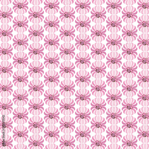 Pink floral patterns vector seamless pattern vector illustrtion
