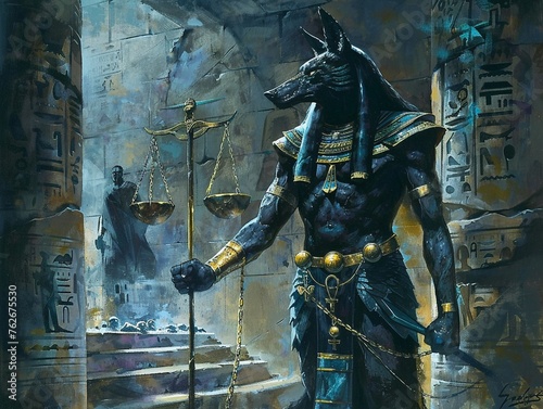 Anubis  Egyptian mythology   Picture Anubis the jackal-headed god of embalming