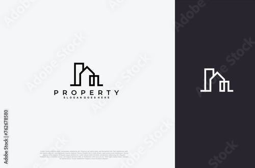 Real Estate icon, Builder, Construction, Architecture and Building Logos. Vector design template