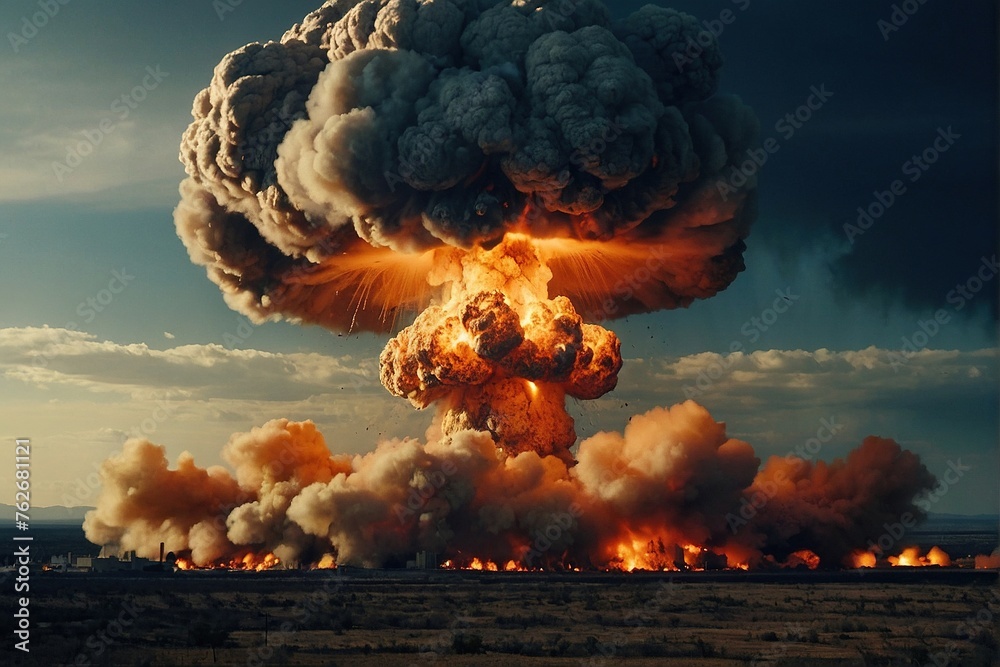 Nuclear Bomb Explosion - obrazy, fototapety, plakaty 