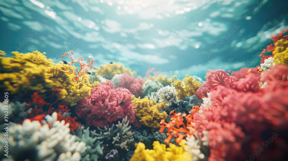 Fototapeta premium Ocean Conservation Efforts Visualized from Above, news, illustration, image, article, newspaper