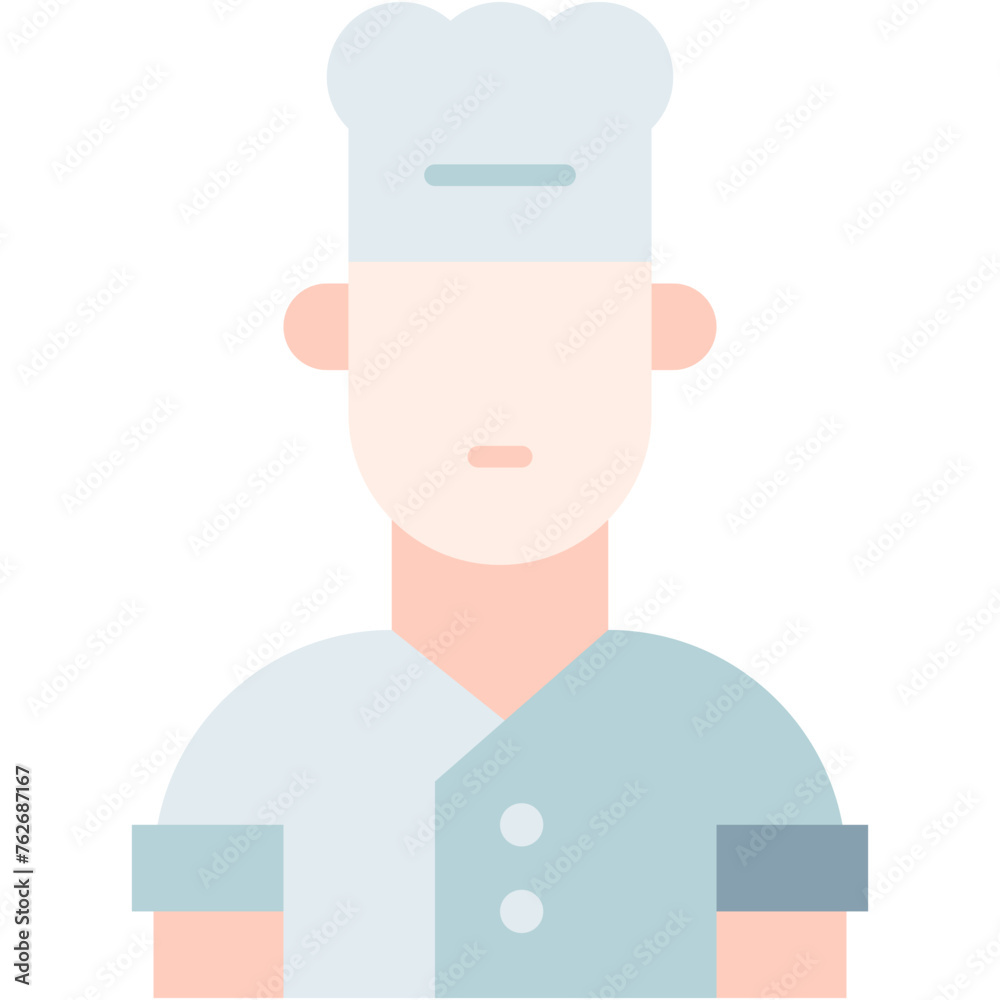 Chefs, cook, avatar, hat, kitchen Icon
