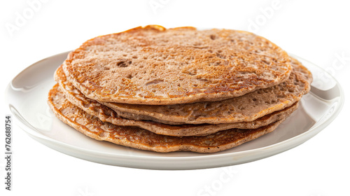 Nutty Almond Flour Pancakes Isolated on Transparent Background