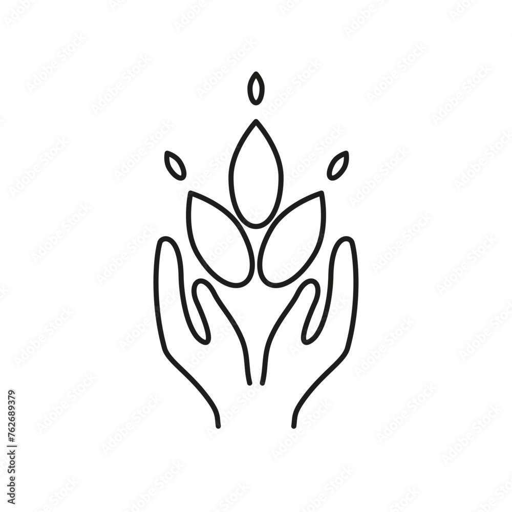 Wheat conservation line symbol, ear, grains of wheat vector editable stroke icon for user interface. Saving the wheat crop. Wheat conservation line symbol, ear, grains of wheat vector editable stroke icon for user interface. Saving the wheat crop.