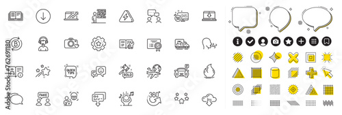 Set of Smile, Truck transport and Auction hammer line icons for web app. Design elements, Social media icons. Education, Engineering documentation, Certificate icons. Vector