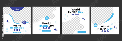 world health day social media instagram post web medical dentist leaflet flyer template 