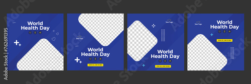 world health day social media instagram post web medical dentist leaflet flyer template 