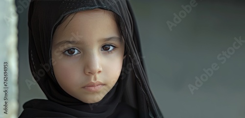 Elegant Hijab: Contemporary Portrait of a Young Muslim Girl