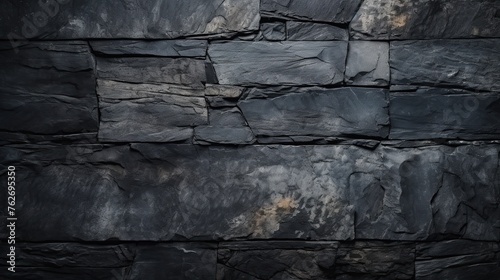 Abstract background dark black cement and stone texture.