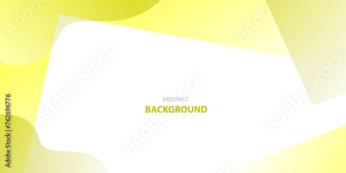Yellow shape abstract background with white space for text and message. template design	