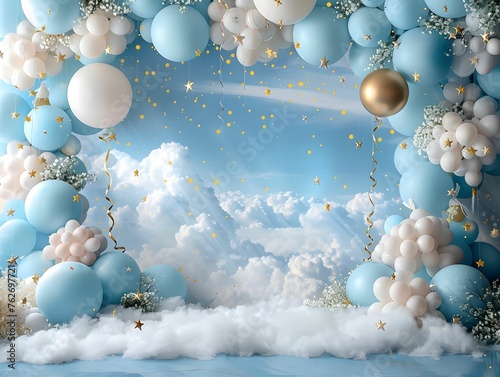 Balloon Backdrop Overlays