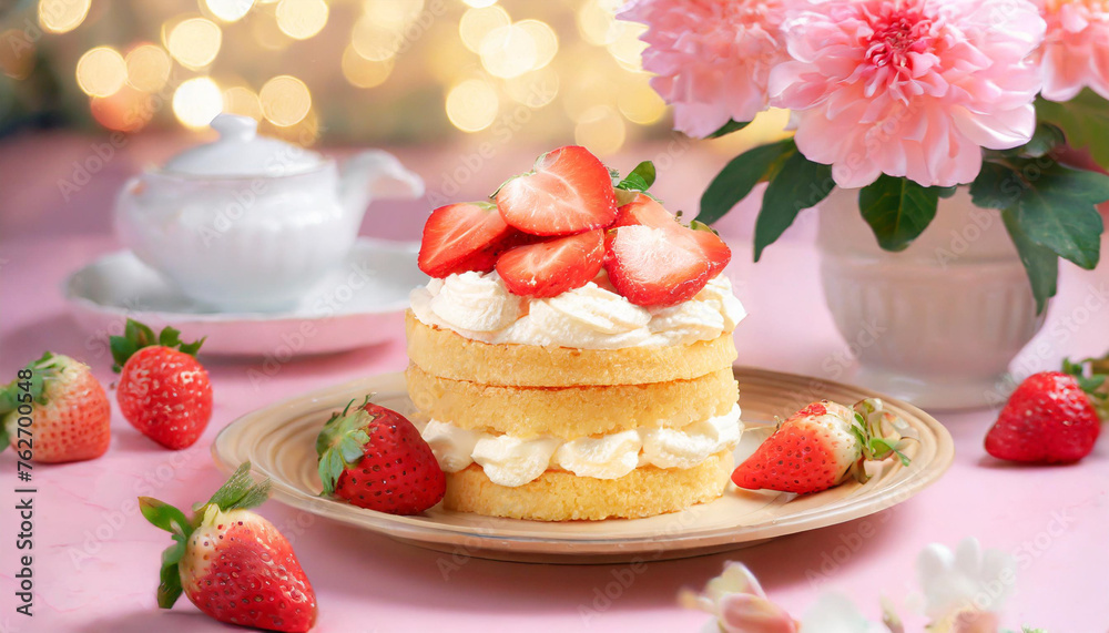 Food Photography - Strawberry Shortcake