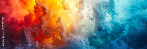 Vivid Abstract Cloudscape  Colorful Dreamlike Sky  Artistic Fantasy Background with Saturated Hues