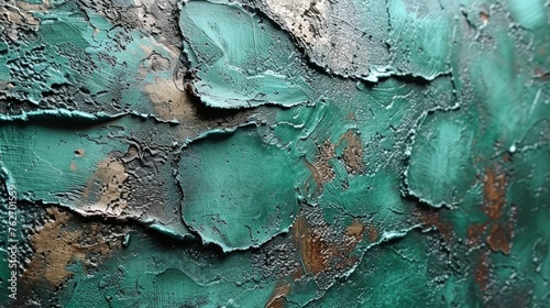  Artwork, Close-up, Green, Brown Paint Chip