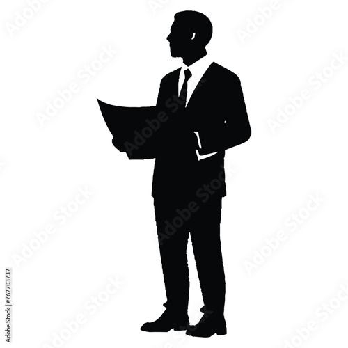 Financial Analyst Silhouette