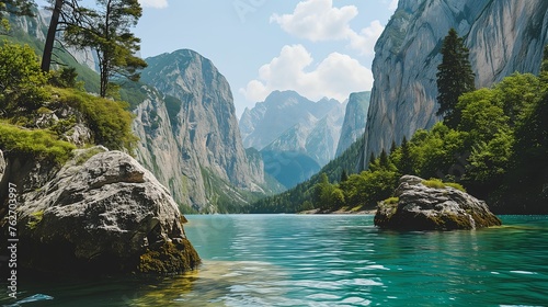 Thumbnail Background Landscape for relaxing, travel, music, VLOG © AIDigitalMediaAgency
