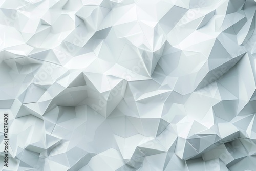 A white background with a lot of triangles. The triangles are all different sizes and angles. The image has a very abstract and geometric feel to it