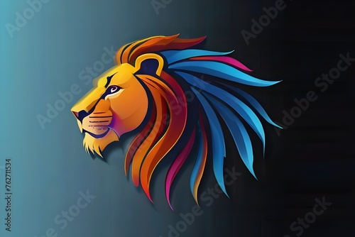 Wallpaper Mural lion illustration, lion head vector, lion head logo, lion logo, lion logo vector, lion mock up, lion head mock up, horse, animal, vector, illustration, cartoon, pony, running, farm, stallion, silhouet Torontodigital.ca