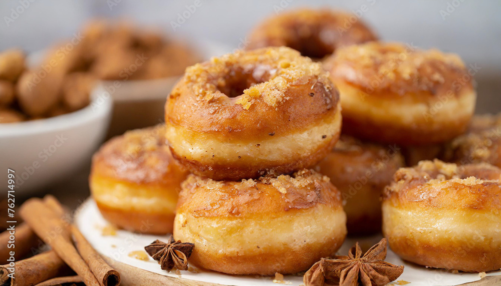 Food Photography - Cinnamon Sugar Donuts Food Photography - Cinnamon Sugar Donuts