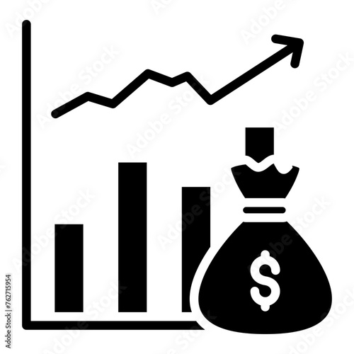 Profitability Icon Element For Design