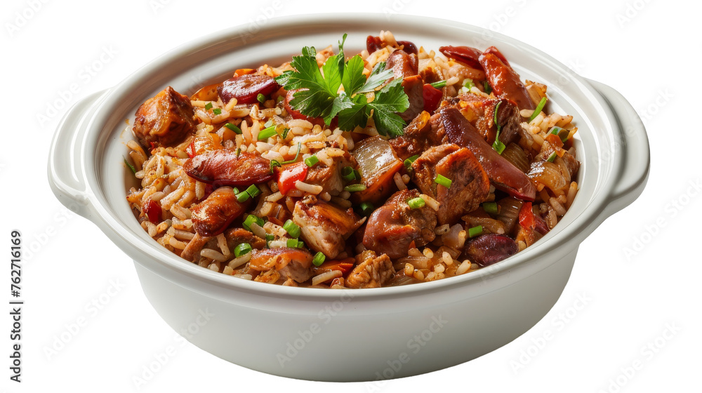 Flavorful Rice Dish Isolated On Transparent Background
